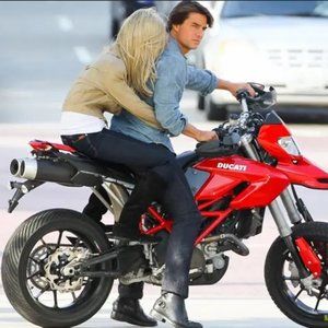 Tod’s Leather Spencer Motorcycle Boots (Sz 10-11, Black)